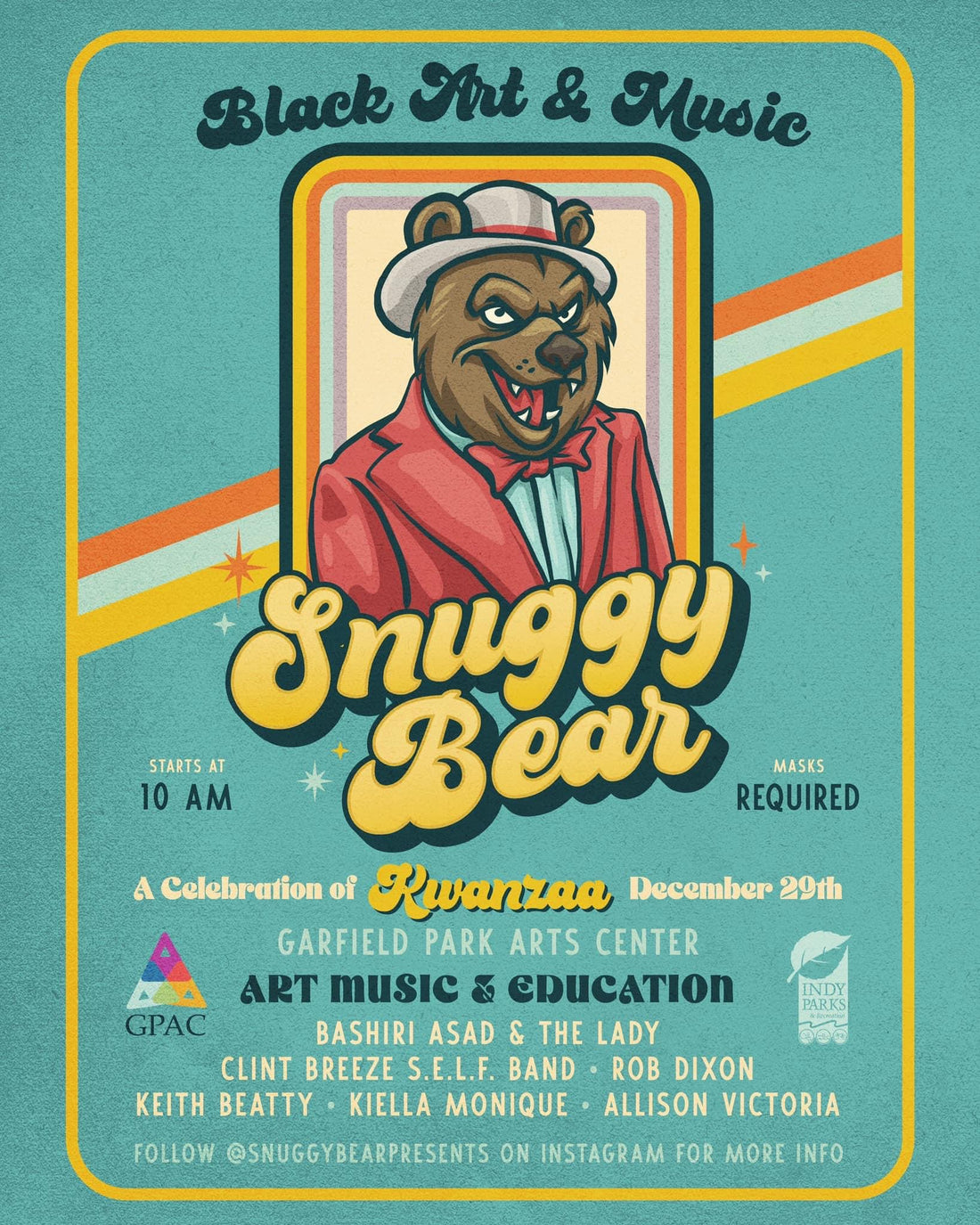 Snuggy Bear Presents: Art, Music, & Education