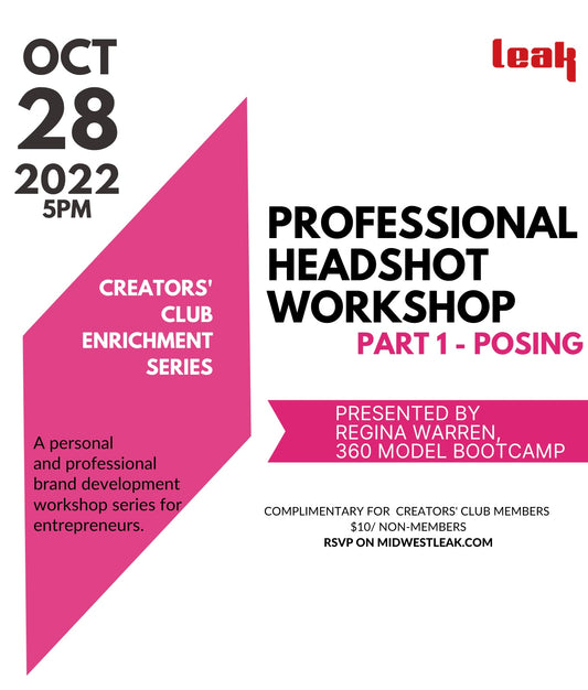 Midwest Leak Creators' Club: Professional Headshot Workshop