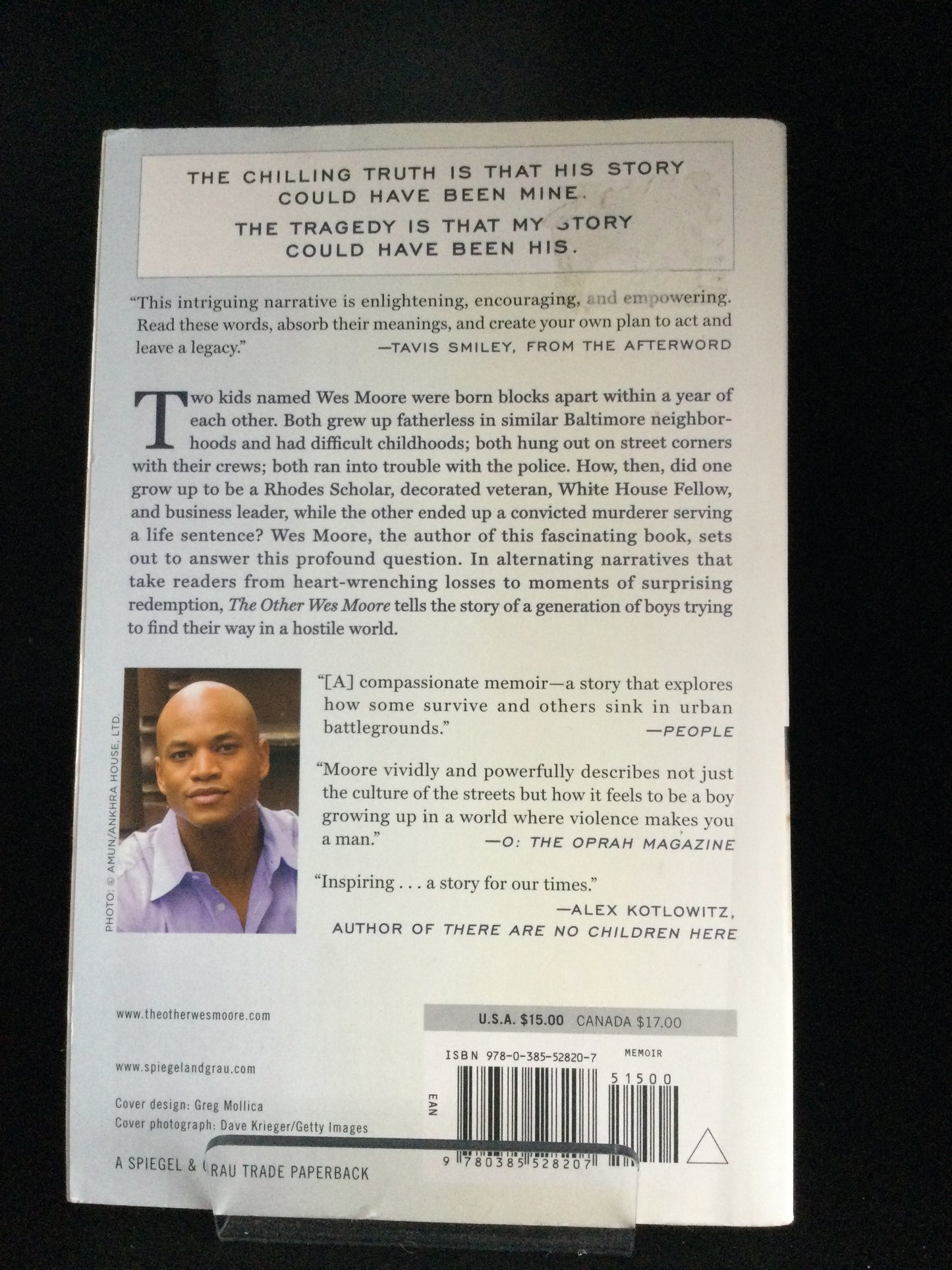 The Other Wes Moore: One Name, Two Fates by Wes Moore